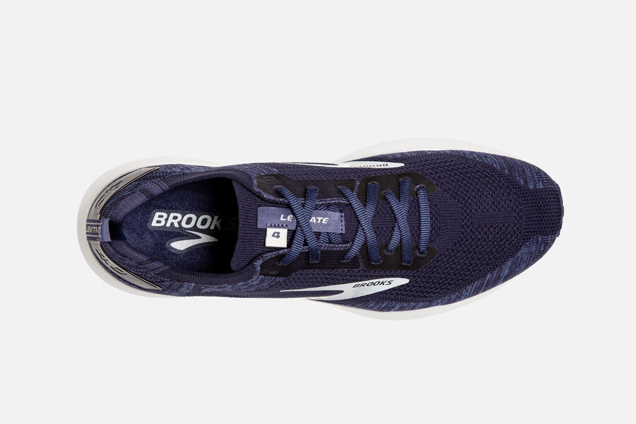 Brooks Levitate 4 Road Running Shoes Mens - Navy/Grey/White - CRXGS-1298